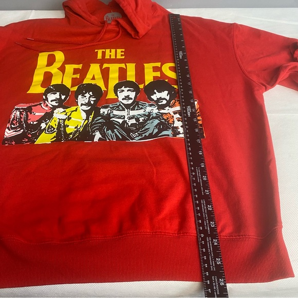 The Beatles Red Hoodie with Yellow Graphic - Picture 11 of 12